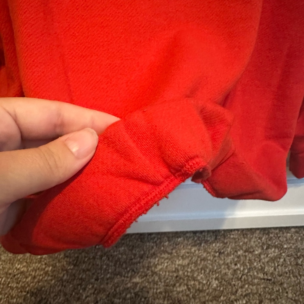 Universal Thread Red Textured Sweatshirt - Picture 3 of 4